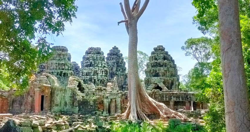 AU COURS DES TEMPLES D'ANGKOR